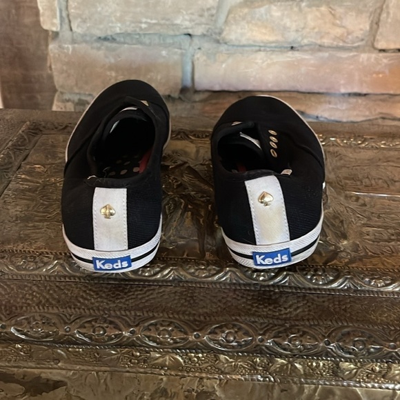 Keds for Kate Spade black and white Keds with silver grommets. Size 6.5 - Picture 2 of 12
